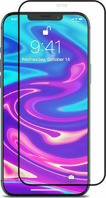 5D Full Cover Προστασία Οθόνης Tempered Glass 9H για (iPhone 12/12 Pro) 6.1”- Μαύρο