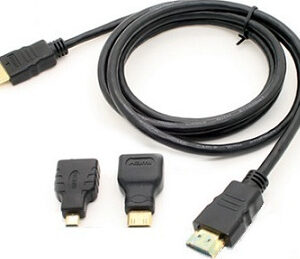 OEM - HDMI Cable (HDTV to mini HDTV, HDTV to micro HDTV, HDTV type A to type D) - 1.5m