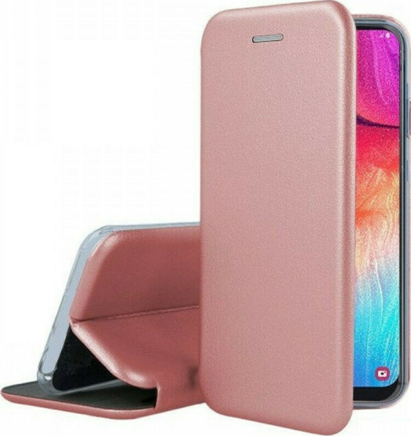OEM Θήκη Βιβλίο Smart Magnet Elegance για Xiaomi Redmi Note 6/6 Pro – Χρώμα: Ροζ-Χρυσό