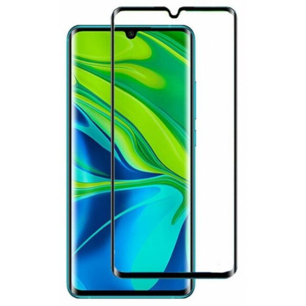 5D Full Cover Προστασία Οθόνης Tempered Glass 9H Black για Xiaomi Mi 10 Lite