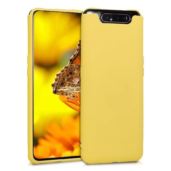 Θήκη Σιλικόνης Soft TPU Back Cover | Samsung A90 Κίτρινο
