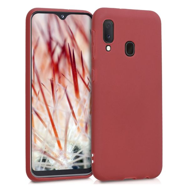 Θήκη Σιλικόνης Soft TPU Back Cover | Samsung A20E Κόκκινο