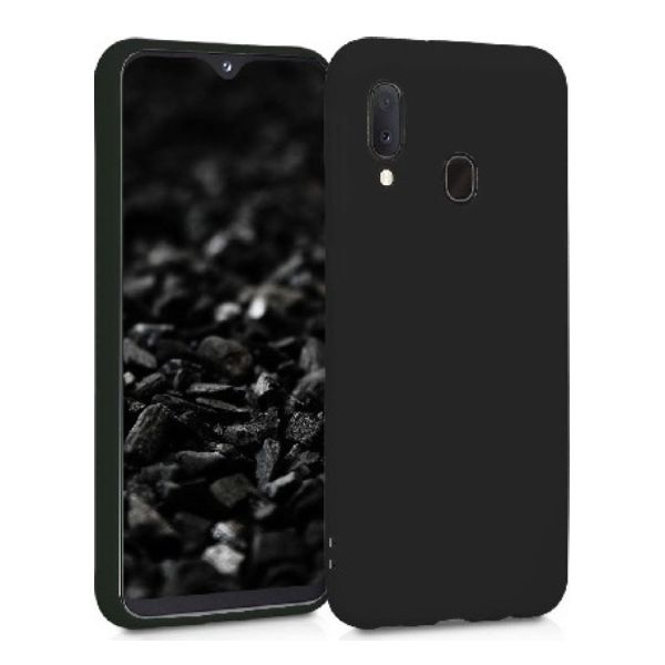Θήκη Σιλικόνης Soft TPU Back Cover Samsung Galaxy A20 A205F/A30 A305F Χρώμα: Μαύρο