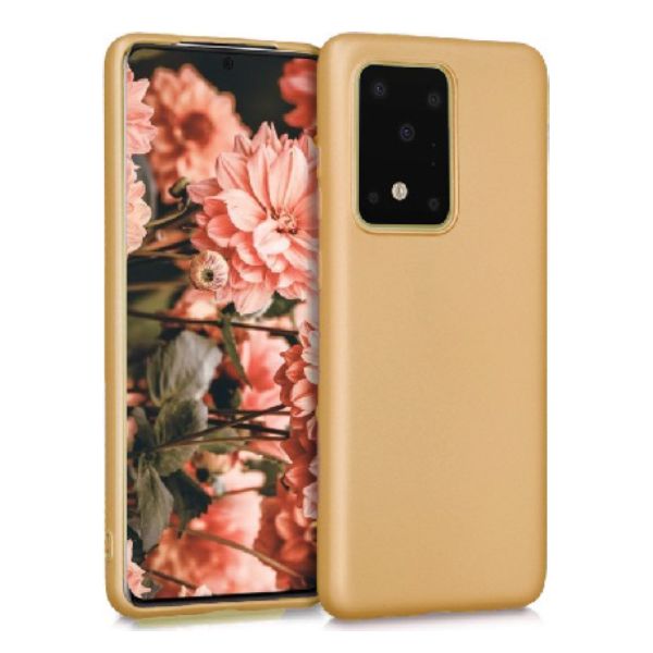 Θήκη Σιλικόνης Soft TPU Back Cover | Samsung S20 Ultra Χρυσό