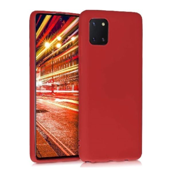 Θήκη Σιλικόνης Soft TPU Back Cover | Samsung Note 10 Lite/A81 Κόκκινο