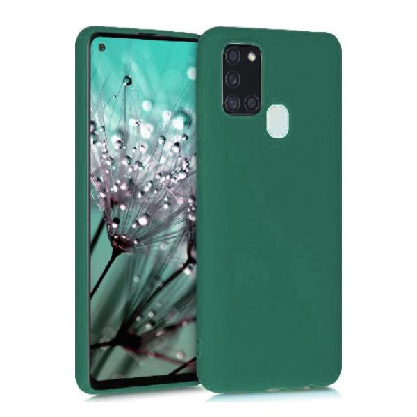 OEM Θήκη Σιλικόνης Soft TPU Back Cover | Samsung A21s Πράσινο Σκούρο