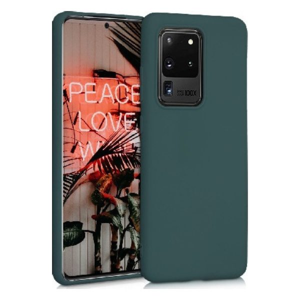 Θήκη Σιλικόνης Soft TPU Back Cover | Samsung S20 Ultra Πράσινο Σκούρο