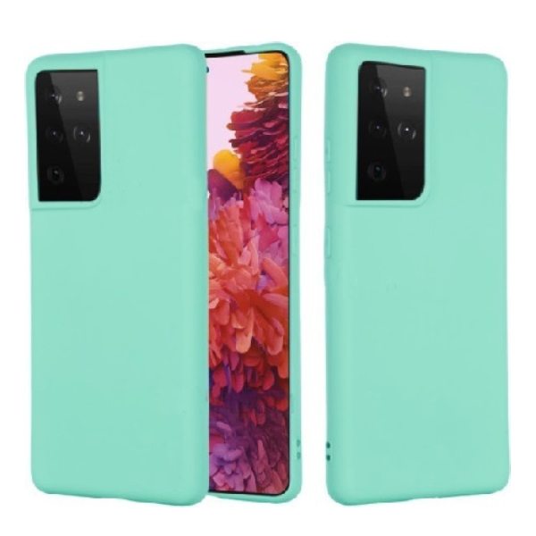 OEM Θήκη Σιλικόνης Soft TPU Back Cover | Samsung S21 Ultra Τιρκουάζ