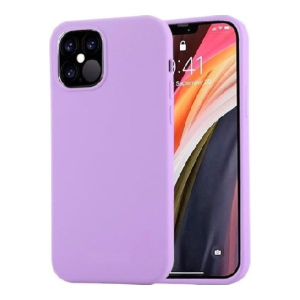OEM Θήκη Σιλικόνης Soft TPU Back Cover | Iphone 12/Iphone 12 Pro Μώβ
