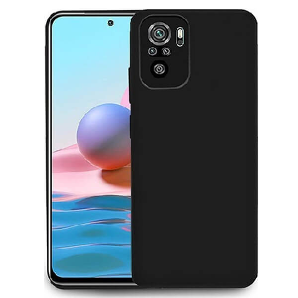 Θήκη Σιλικόνης Soft TPU Back Cover για Xiaomi Redmi Note 10/10S/Poco M5S - Μαύρο