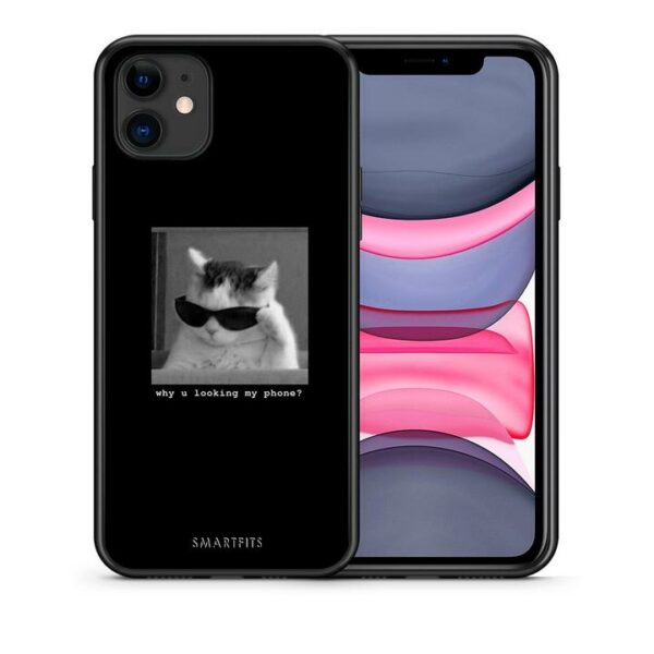Meme Cat – iPhone 11 θήκη + Δώρο Ring Holder