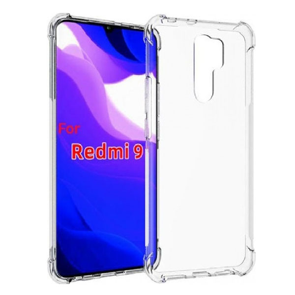 Θήκη Σιλικόνης Antishock για Xiaomi Redmi 9 - Διάφανη