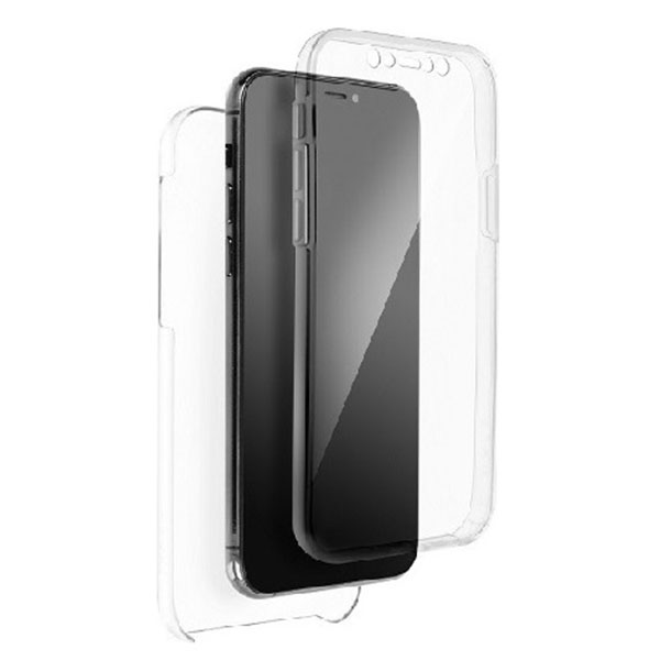 Θήκη Σιλικόνης 360° Μπρός/Πίσω για Xiaomi Redmi 9T/Poco M3 - Διάφανη