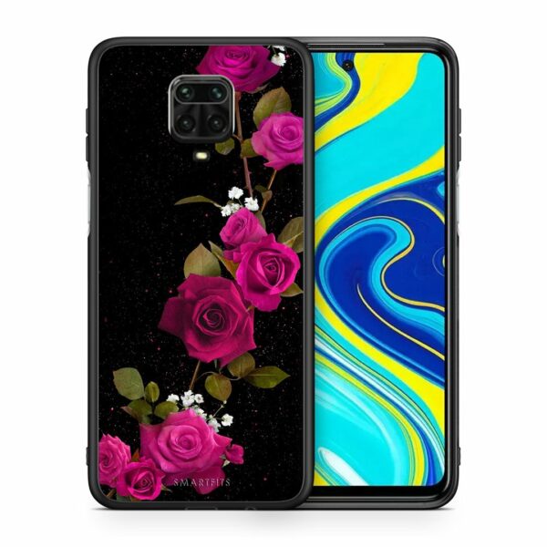 Flower Red Roses – Xiaomi Redmi Note 9S/9 Pro/9 Pro Max θήκη + Δώρο Ring Holder
