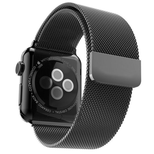 Μεταλλικό Band Λουράκι OEM για (Apple Watch 42/44/45mm ) – Μαύρο