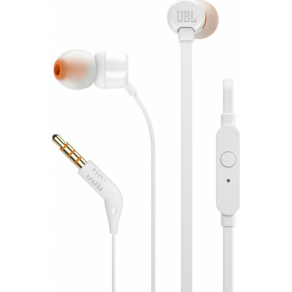Ακουστικά JBL T110 In-ear Handsfree με Βύσμα 3.5mm – Λευκό