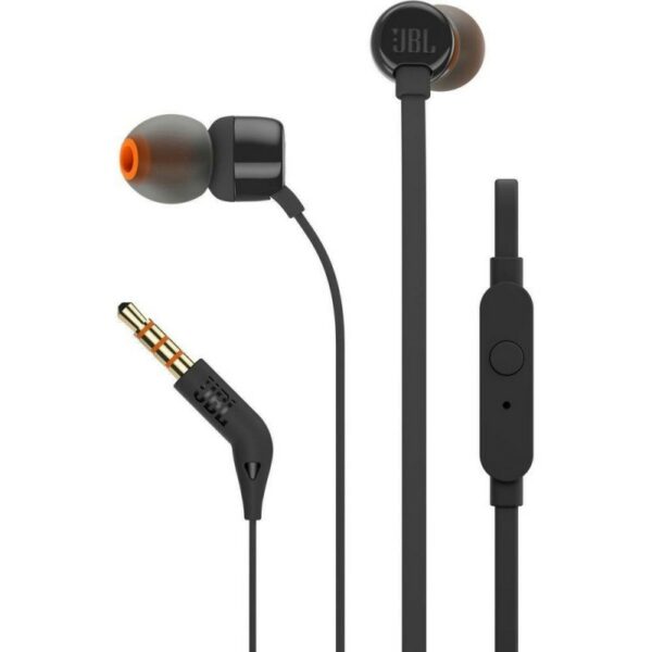 Ακουστικά JBL T110 In-ear Handsfree με Βύσμα 3.5mm - Μαύρο
