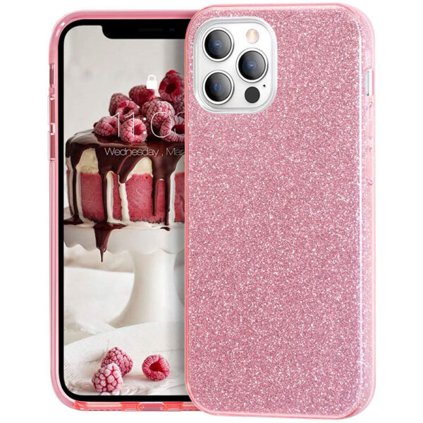 OEM Glitter Case Shining Cover Για Apple Iphone 13 Pro - Ρόζ