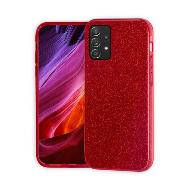 Θήκη Σιλικόνης Caselab Glitter για Samsung Galaxy A73 5G - Κόκκινο