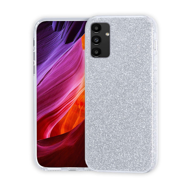 Θήκη Σιλικόνης Caselab Glitter για Samsung Galaxy A04S/A13 5G - Ασημί - Image 1