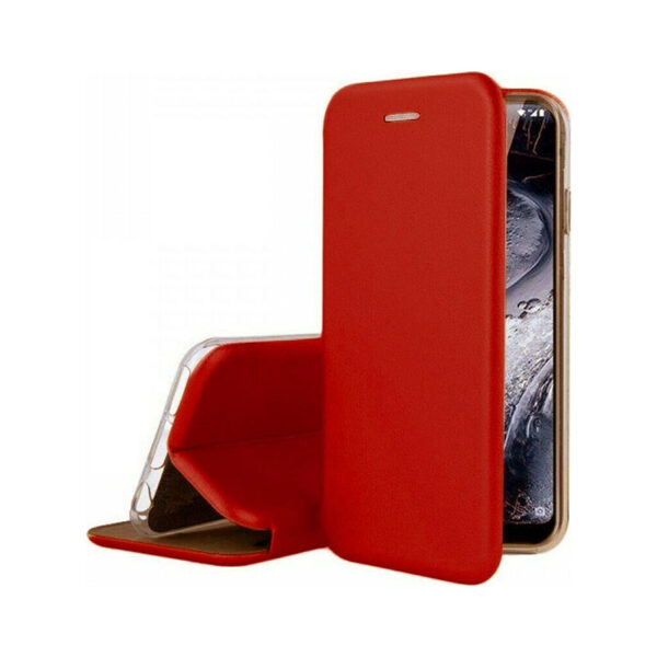 OEM Θήκη Βιβλίο Smart Magnet Elegance Για Samsung Galaxy S21 FE - Κόκκινο