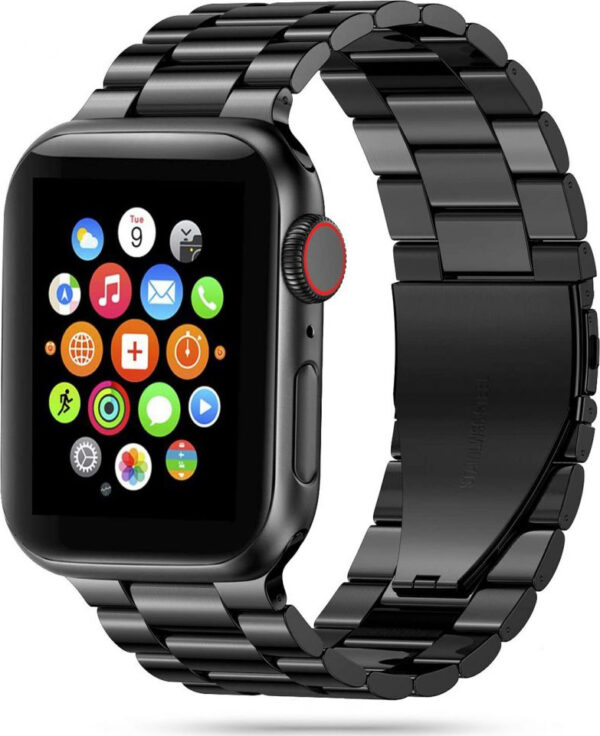 Λουράκι Stainless Steel για Apple Watch 42mm/44mm/45mm/49MM Μαύρο