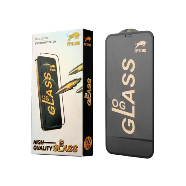 Προστασία Οθόνης OG Full Glass Full Glue Tempered Glass για Apple iPhone 14 Pro Max - Μαύρο