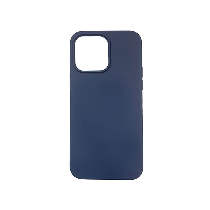 Θήκη Soft Back Cover Σιλικόνης για Apple iPhone 14 Pro Max - Σκούρο Μπλε - Image 1