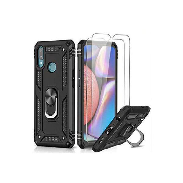 Θήκη Motomo Tough Armor With Ring για Samsung Galaxy A22 4G - Μαύρο