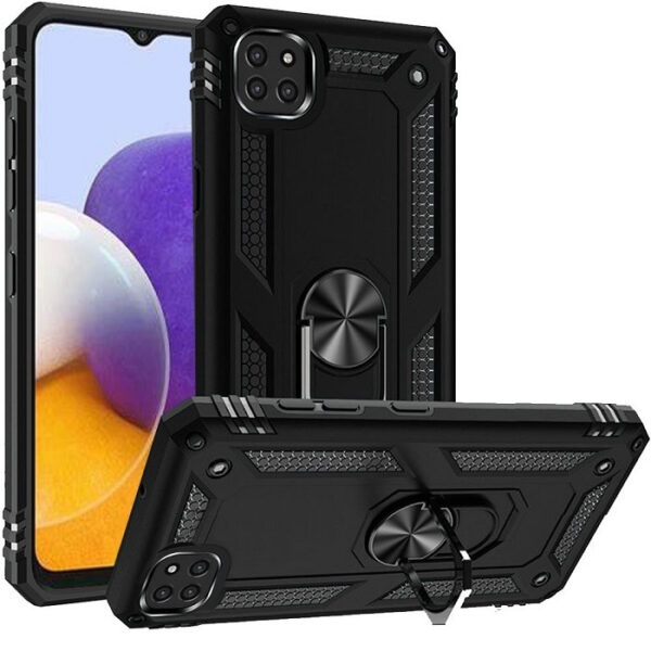 Θήκη Motomo Tough Armor With Ring για Samsung Galaxy A22 5G - Μαύρο