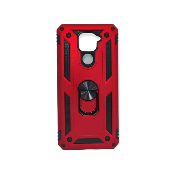 Θήκη Motomo Tough Armor With Ring για Xiaomi Redmi Note 9 - Κόκκινο