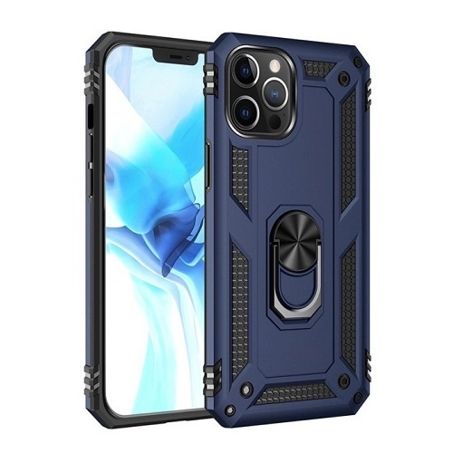 Θήκη Motomo Tough Armor With Ring για Apple iPhone 12 Pro Max - Μπλε