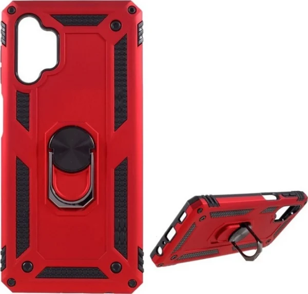 Θήκη Motomo Tough Armor With Ring για Samsung Galaxy A13 4G - Κόκκινο