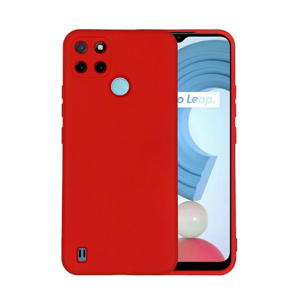 OEM Θήκη Σιλικόνης Soft TPU Back Cover Για Realme C21Y / C25Y Χρώμα: Κόκκινο