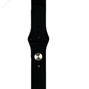 Universal Λουράκι Σιλικόνης για Smartwatch 20mm Χρώμα: Μαύρο