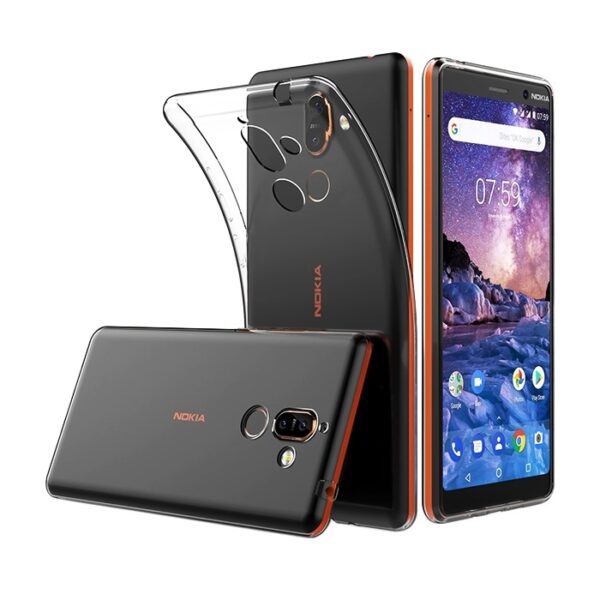 OEM Θήκη Πλάτης Σιλικόνης για Nokia 7 Plus Χρώμα: Διάφανο