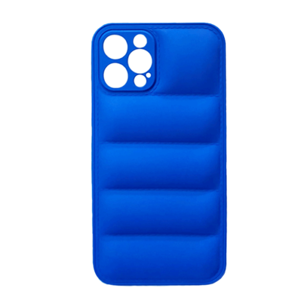 OEM Θήκη Πλάτης Σιλικόνης Puffer Jacket για Apple IPhone 12 Pro Χρώμα: Μπλέ