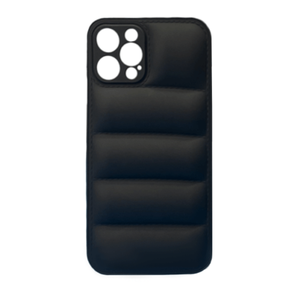 OEM Θήκη Πλάτης Σιλικόνης Puffer Jacket για Apple IPhone 12 Pro Χρώμα: Μαύρο