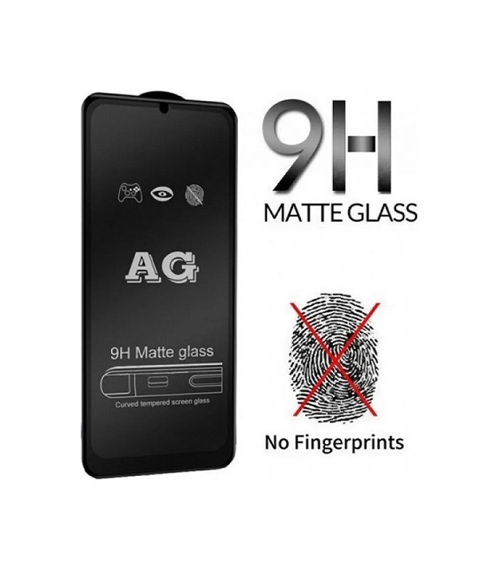 Premium Matte Glass και Anti-Fingerprint Glass Προστατευτικό τζαμάκι Full Cover για Xiami Redmi Note 9T  Χρώμα: Μαύρο - Image 1