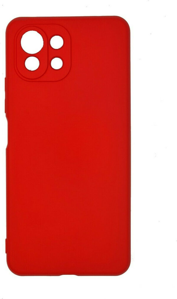 OEM Θήκη Σιλικόνης Back Cover για Xiaomi Mi 11 Χρώμα: Κόκκινο