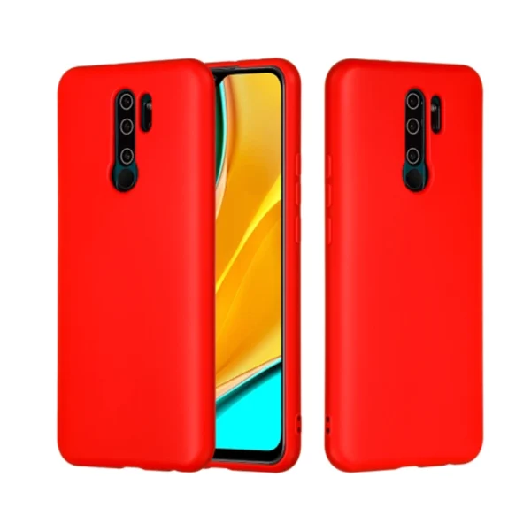 OEM Θήκη Σιλικόνης Back Cover για Xiaomi Redmi 9 Χρώμα: Κόκκινο