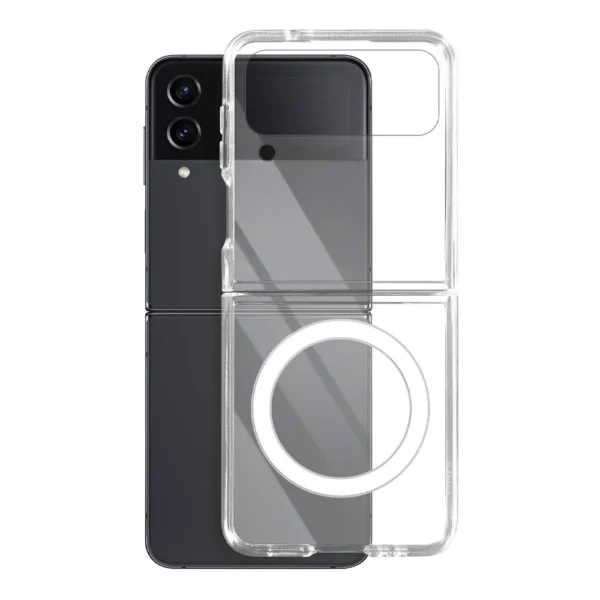 OEM Θήκη Πλαστική Back Cover για Samsung Galaxy Z FLIP 4 MagSafe Χρώμα: Διάφανο - Image 1