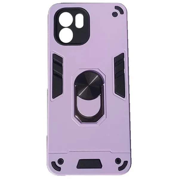 OEM Θήκη Hybrid Shockproof Armor Case Stand Metal Ring για Xiaomi Redmi A1 Χρώμα: Λιλά