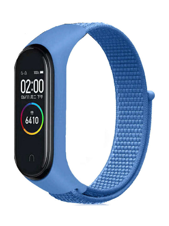 Λουράκι Υφασμάτινο για Mi Band 5/6 Χρώμα: Μπλέ Ανοιχτό
