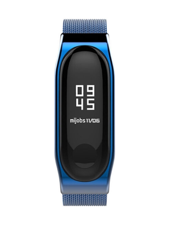 OEM Μεταλλικό Λουράκι Για Xiaomi Mi Band 3/4 Χρώμα: Μπλέ
