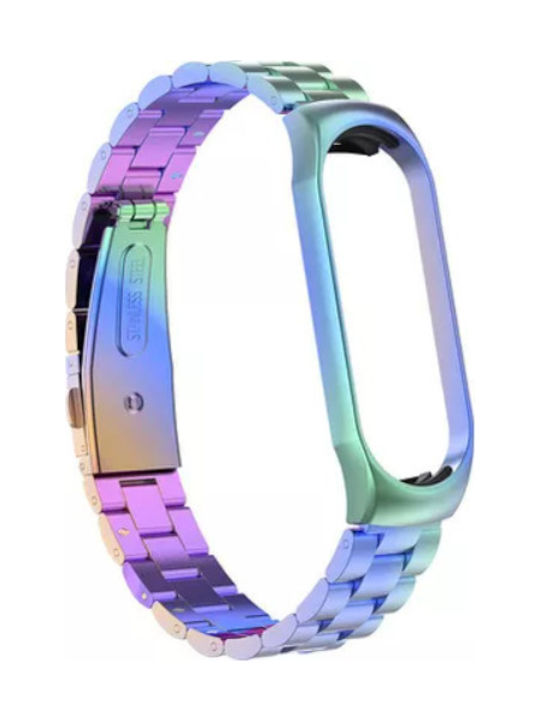 Μεταλλικό Μπρασελέ για Xiaomi Mi Band 5/6 Χρώμα: Rainbow