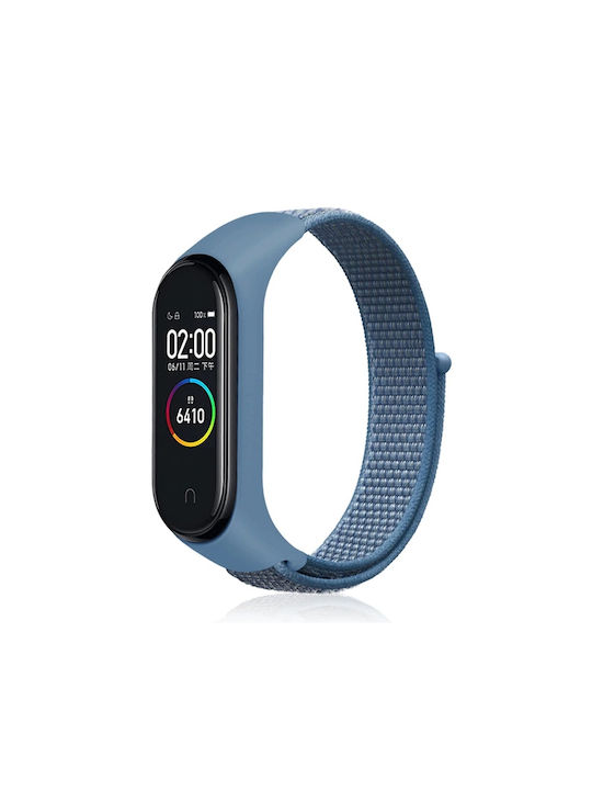 Λουράκι Υφασμάτινο για Mi Band 3/4 Χρώμα: Γαλάζιο