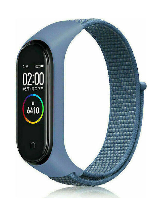 Λουράκι Υφασμάτινο για Mi Band 3/4 Χρώμα: Μπλέ