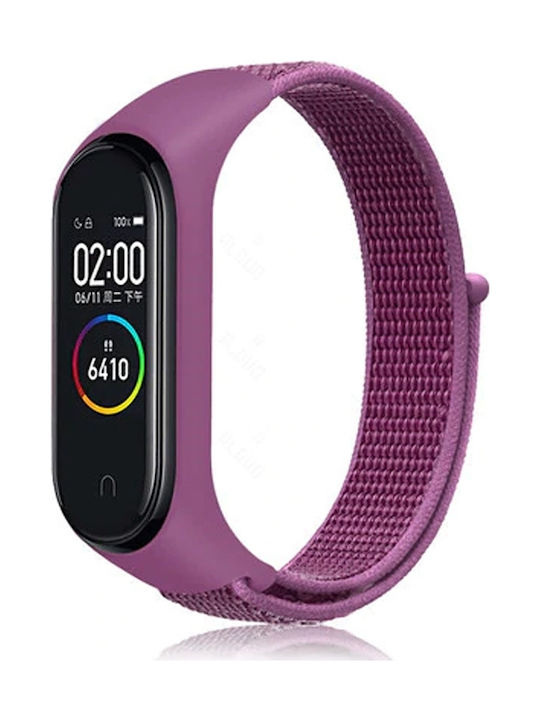 Λουράκι Υφασμάτινο για Mi Band 5/6 Χρώμα: Μώβ