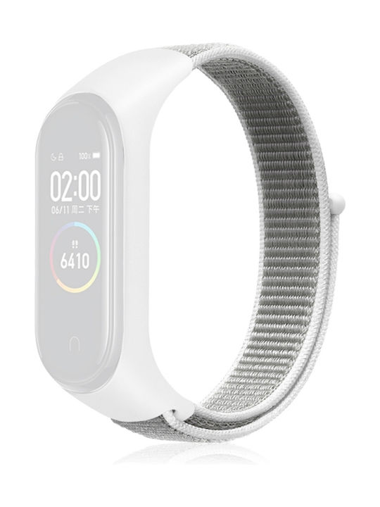 Λουράκι Υφασμάτινο για Mi Band 5/6 Χρώμα: Light Grey - Image 1